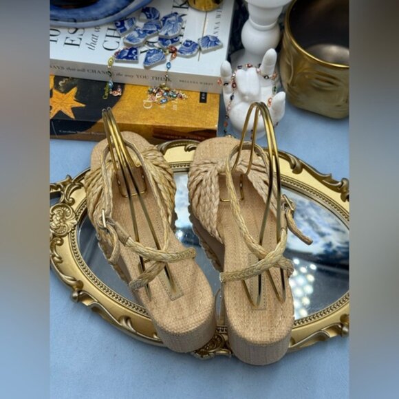 🆕 LOEFFLER RANDALL 🧿 NWOT Riya Braided Mignon Knot Mid-Heel Sandal, Sz 7 - Picture 9 of 16